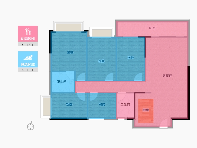 广西壮族自治区-南宁市-御珑府-112.21-户型库-动静分区