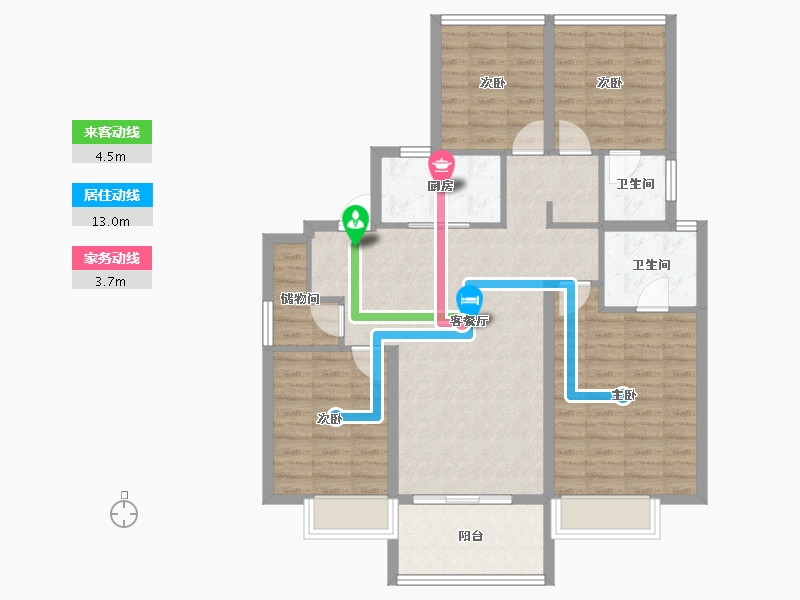 安徽省-合肥市-保利海上明悦-98.24-户型库-动静线