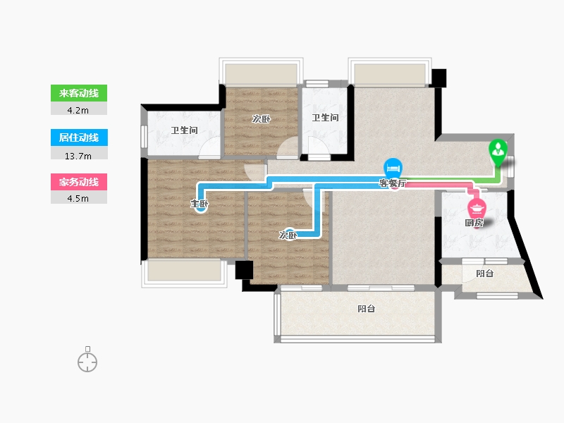 广东省-广州市-嘉云汇·云廷-91.19-户型库-动静线