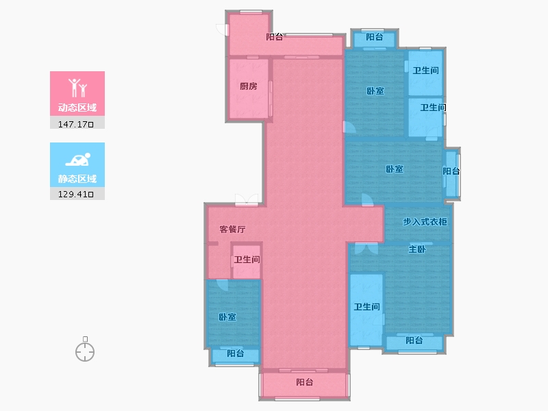 广东省-广州市-星河湾半岛-252.00-户型库-动静分区