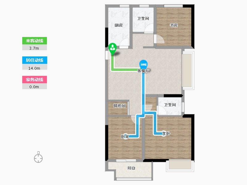 江苏省-常州市-天宁融悦府-87.14-户型库-动静线