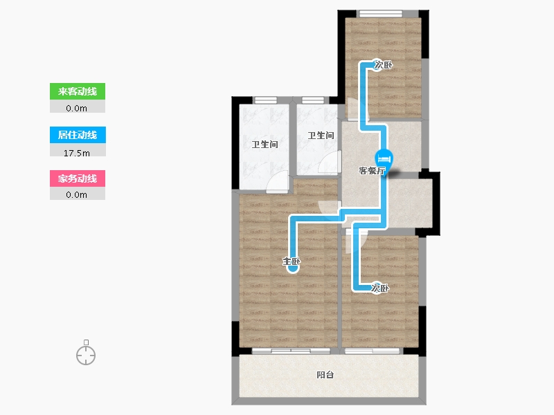 广西壮族自治区-南宁市-中南十洲-74.55-户型库-动静线