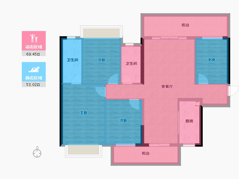 广西壮族自治区-南宁市-阳光城大唐檀境-110.02-户型库-动静分区