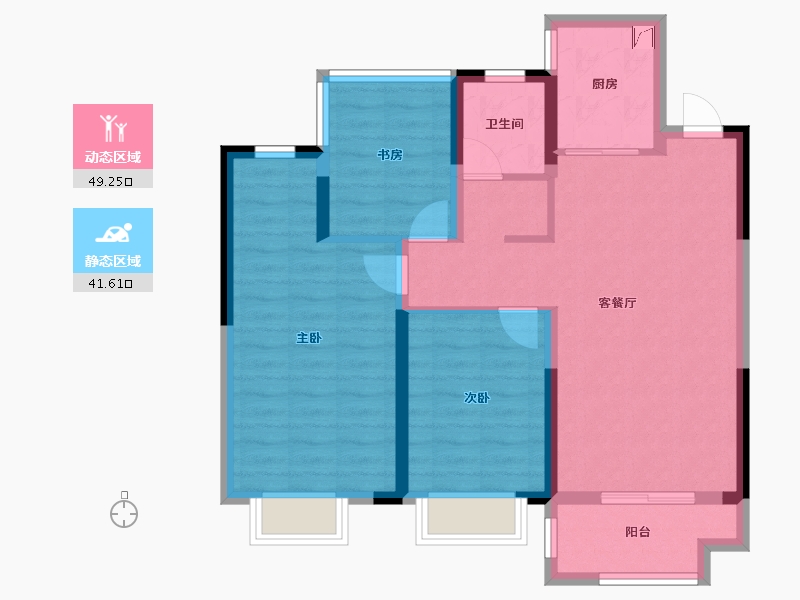 安徽省-合肥市-高速中央公园-80.86-户型库-动静分区