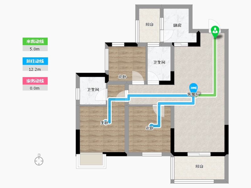 四川省-眉山市-融锦府-80.00-户型库-动静线