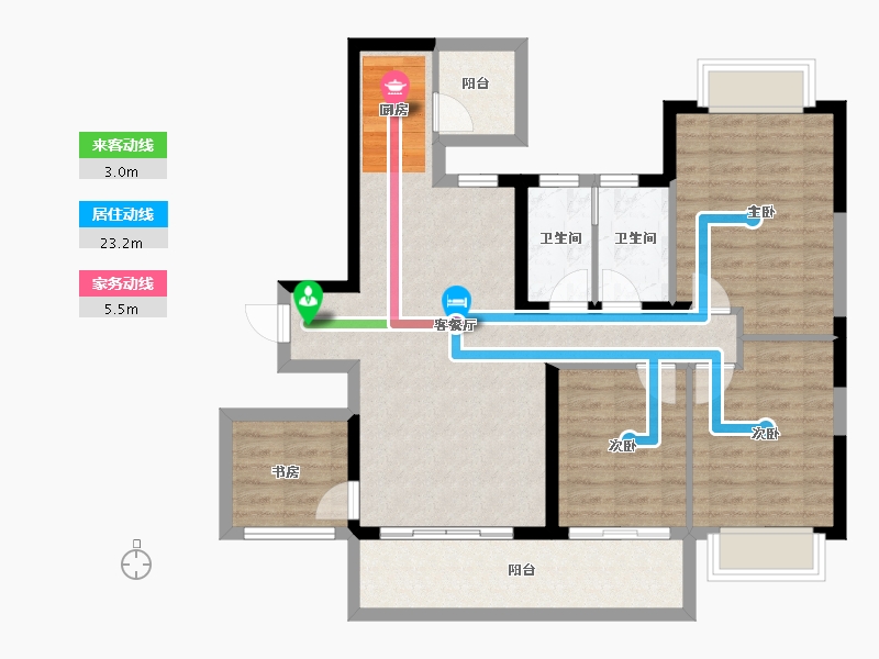 广西壮族自治区-南宁市-建工城-92.00-户型库-动静线