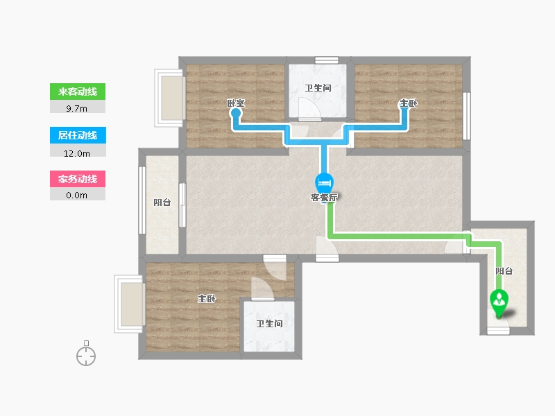 河北省-石家庄市-永昌佳苑-140.00-户型库-动静线