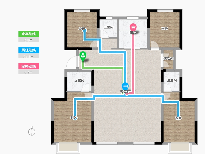 甘肃省-兰州市-兰州大名城-128.11-户型库-动静线