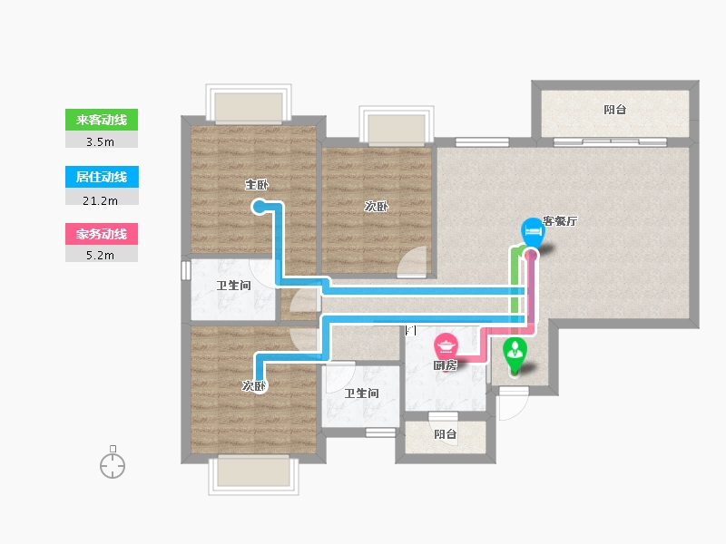 广西壮族自治区-南宁市-建工城-94.85-户型库-动静线