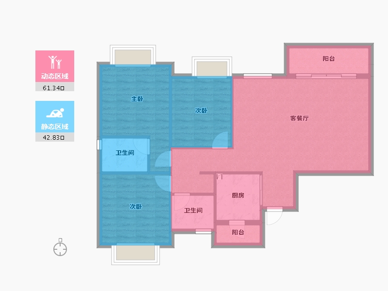 广西壮族自治区-南宁市-建工城-94.85-户型库-动静分区