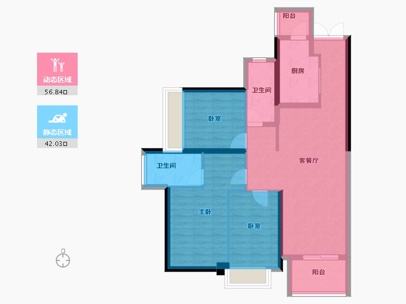 广东省-广州市-金融街花溪小镇-88.01-户型库-动静分区