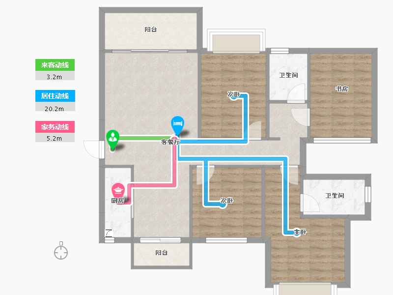 广西壮族自治区-南宁市-振业启航城-99.90-户型库-动静线