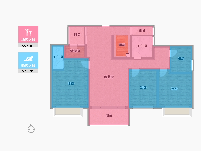 广西壮族自治区-南宁市-建工城-105.59-户型库-动静分区