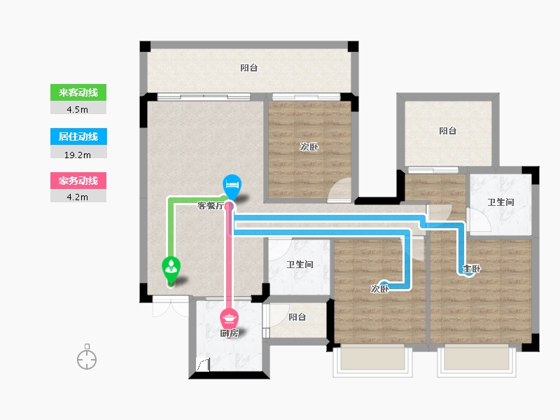 广西壮族自治区-南宁市-中鼎公园首府-97.07-户型库-动静线