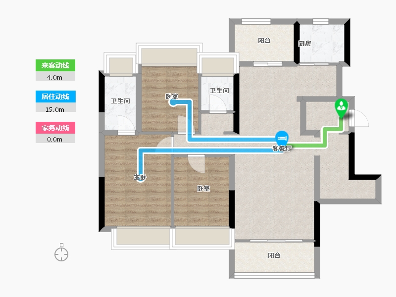 广东省-广州市-金融街花溪小镇-91.76-户型库-动静线