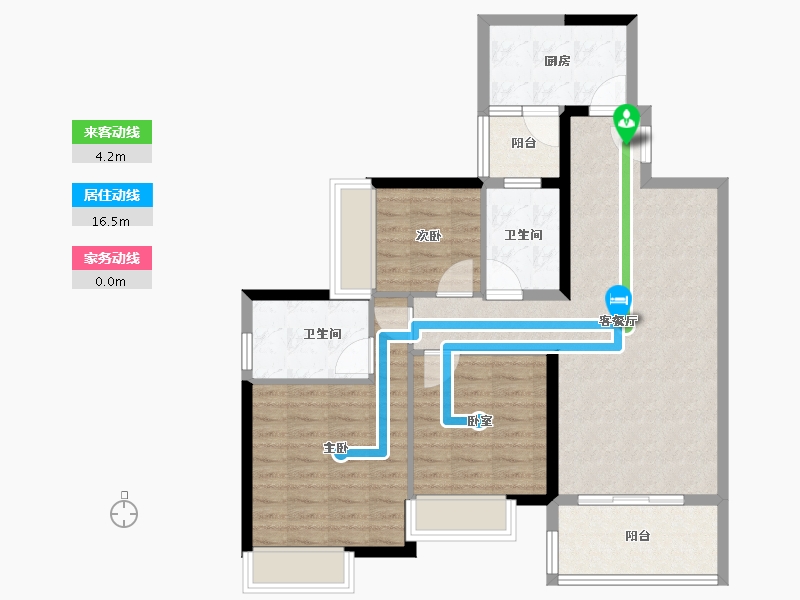 广东省-广州市-嘉云汇·云廷-90.80-户型库-动静线