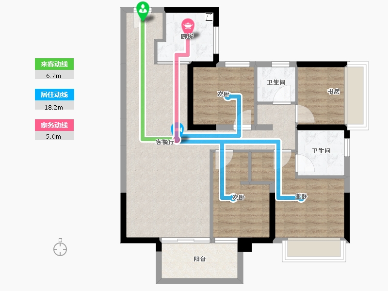 广西壮族自治区-南宁市-中国铁建安吉山语城-83.03-户型库-动静线