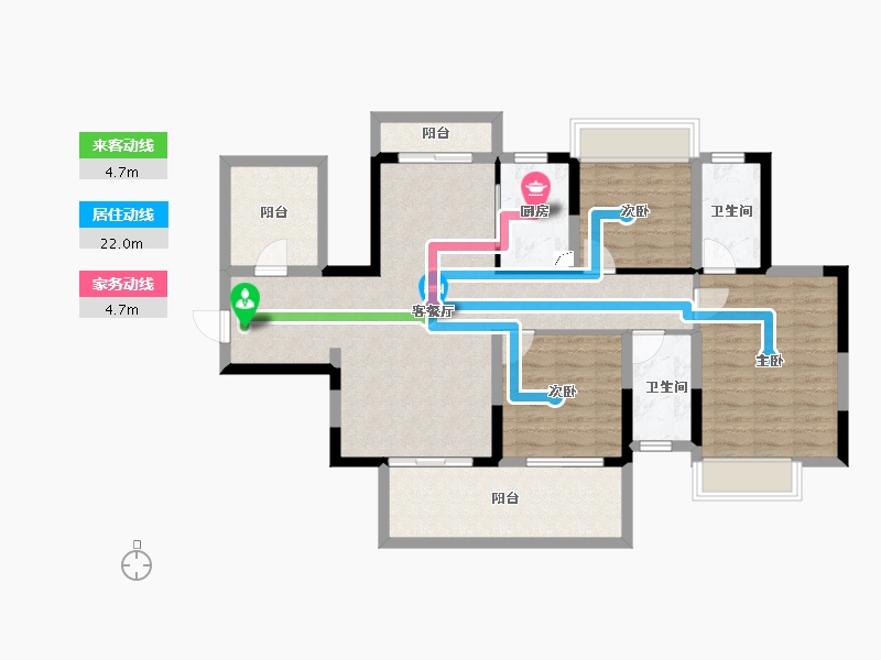 广西壮族自治区-南宁市-中建邕和府-100.08-户型库-动静线