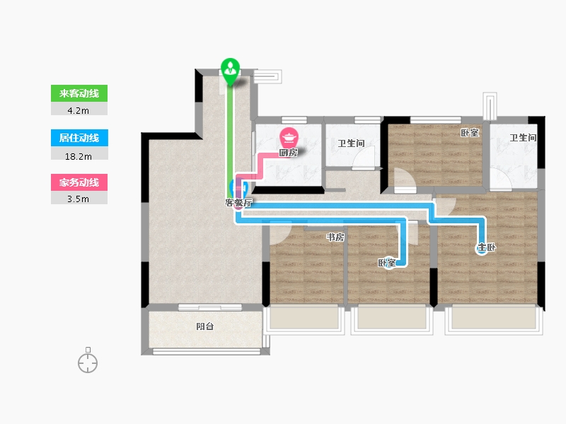 广东省-广州市-中建保利雅居乐天骄-88.01-户型库-动静线