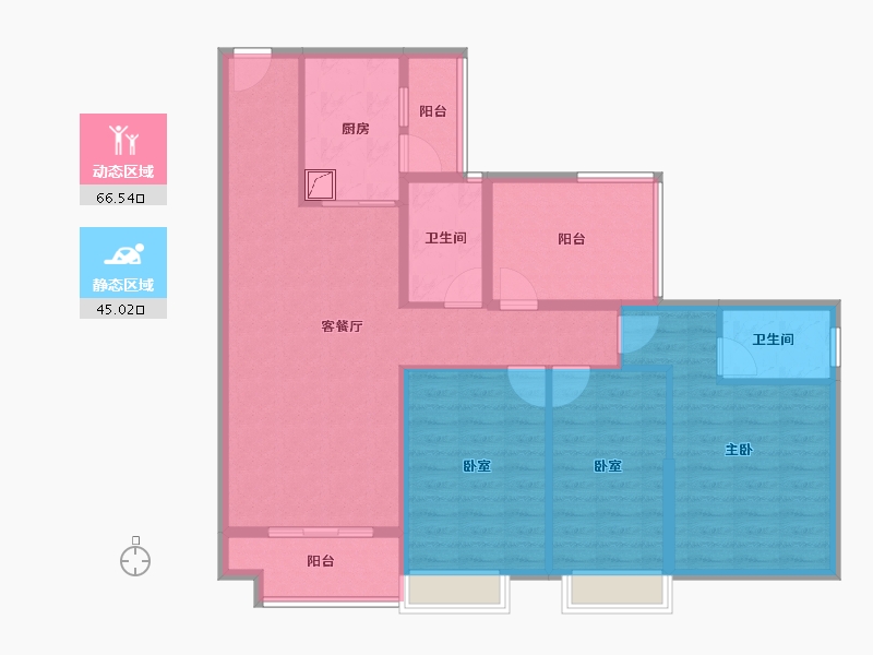 广东省-佛山市-首创禧瑞园著-100.54-户型库-动静分区