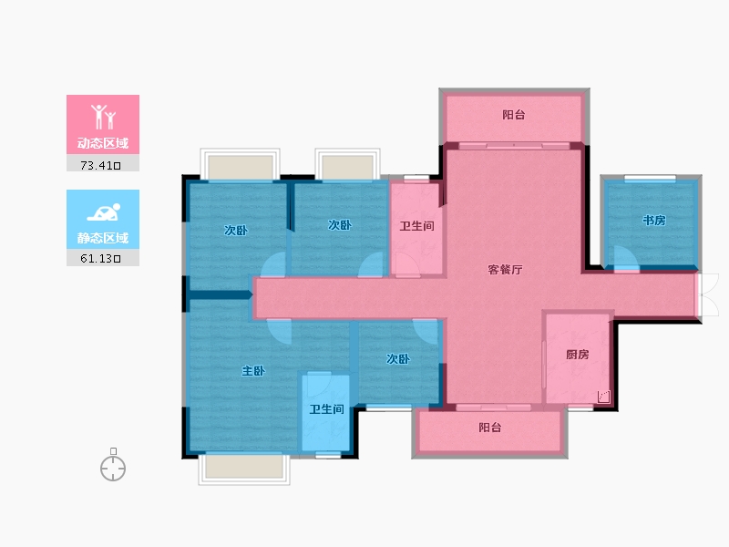 广西壮族自治区-南宁市-建工城-120.60-户型库-动静分区