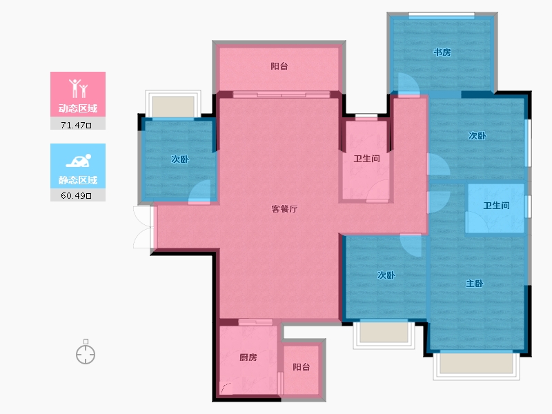 广西壮族自治区-南宁市-建工城-118.39-户型库-动静分区