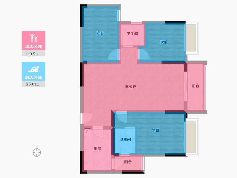 河南省-驻马店市-名门盛世-128.00-户型库-动静分区