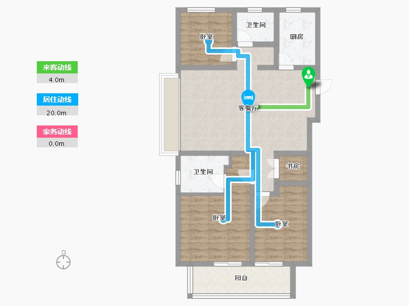 安徽省-合肥市-保利罗兰香谷-83.93-户型库-动静线