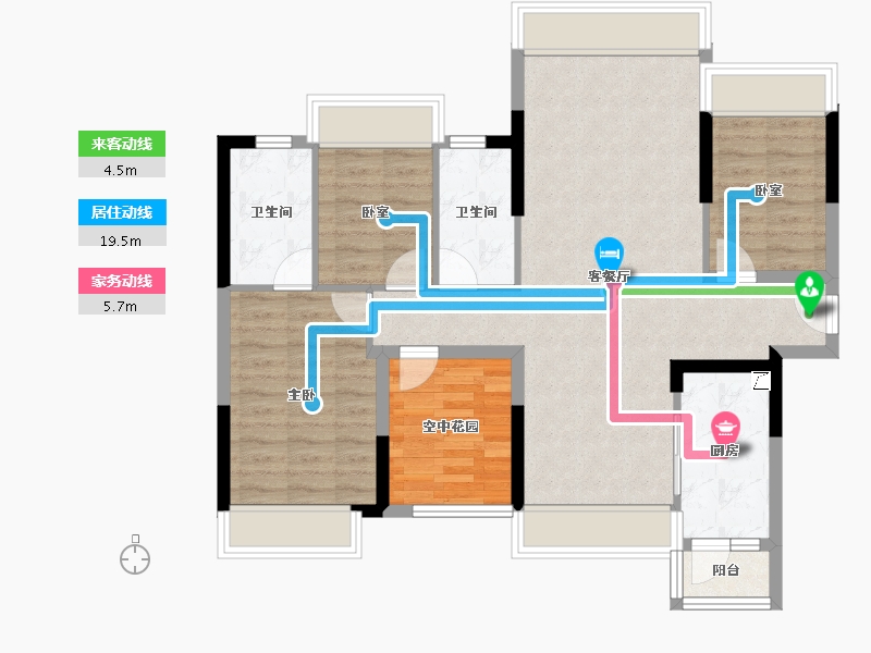 广东省-佛山市-中交白兰春晓-89.99-户型库-动静线