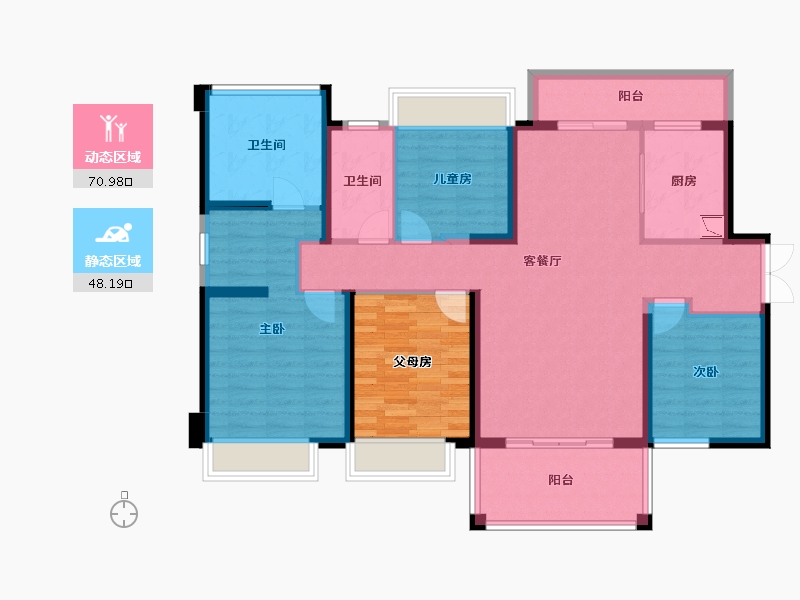 广西壮族自治区-南宁市-南宁宝能城-117.06-户型库-动静分区