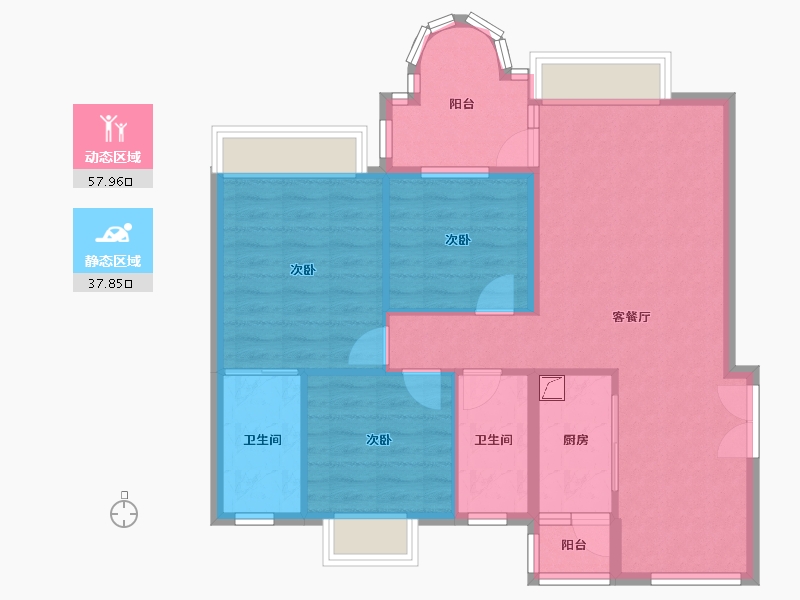 广东省-深圳市-合正星园-106.00-户型库-动静分区