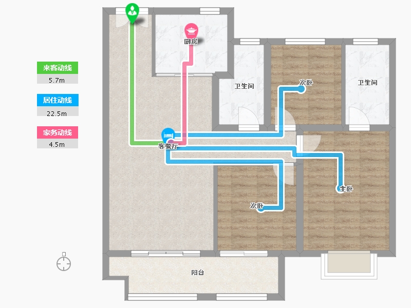 山东省-临沂市-房源·南湖壹号院-92.00-户型库-动静线