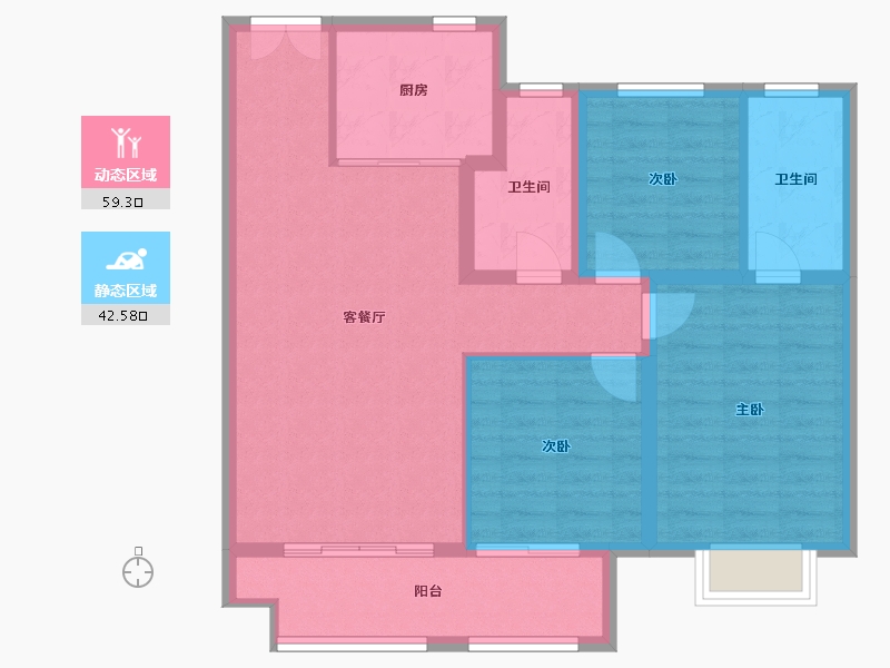 山东省-临沂市-房源·南湖壹号院-92.00-户型库-动静分区