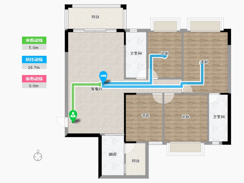 广西壮族自治区-南宁市-振宁星光广场-116.18-户型库-动静线