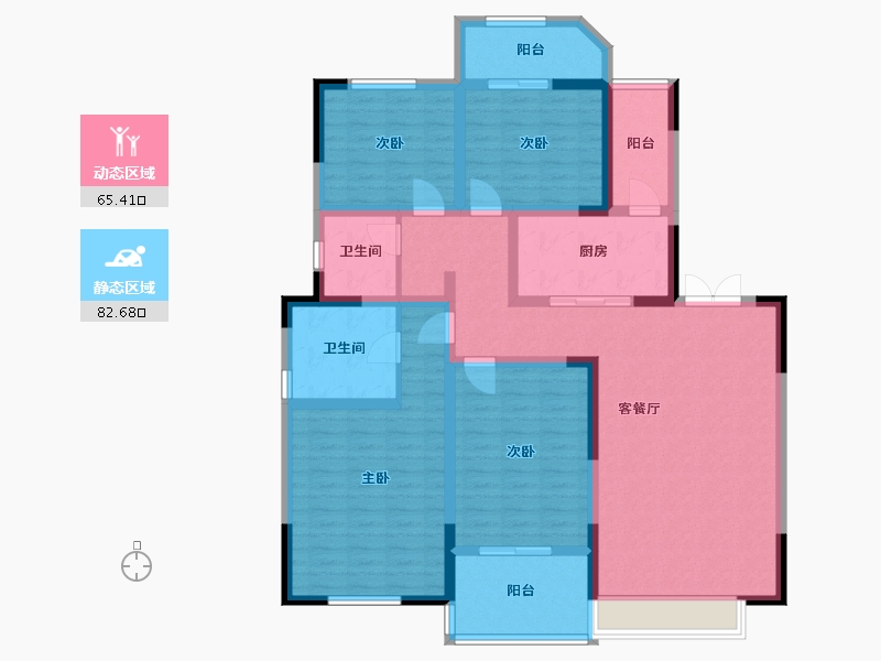 河南省-开封市-西城华府-131.20-户型库-动静分区