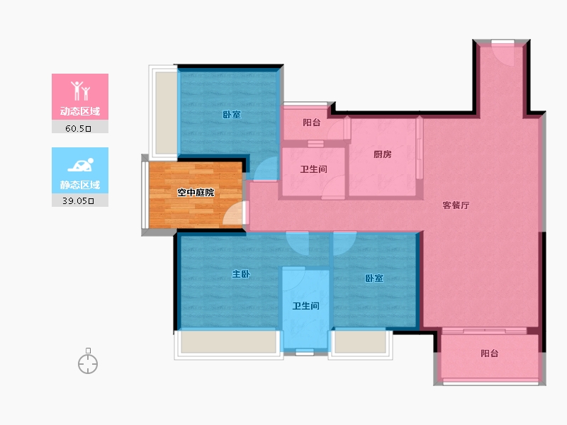 广东省-佛山市-三水冠军城-96.38-户型库-动静分区