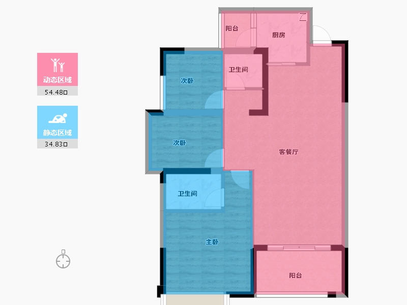 广西壮族自治区-南宁市-四季绿洲-79.83-户型库-动静分区