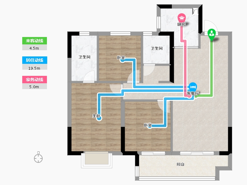 江西省-南昌市-南昌旭辉中心-83.99-户型库-动静线