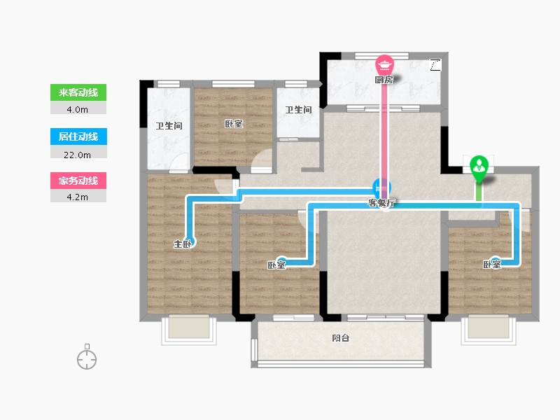 江西省-南昌市-南昌旭辉中心-105.60-户型库-动静线