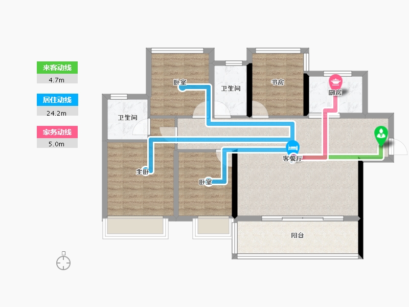 安徽省-合肥市-保利罗兰香谷-92.66-户型库-动静线