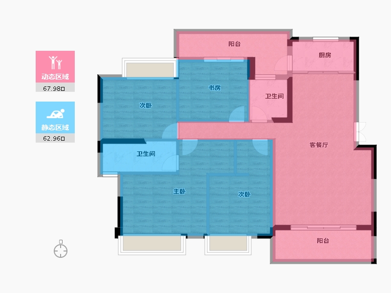 广西壮族自治区-南宁市-四季绿洲-118.25-户型库-动静分区