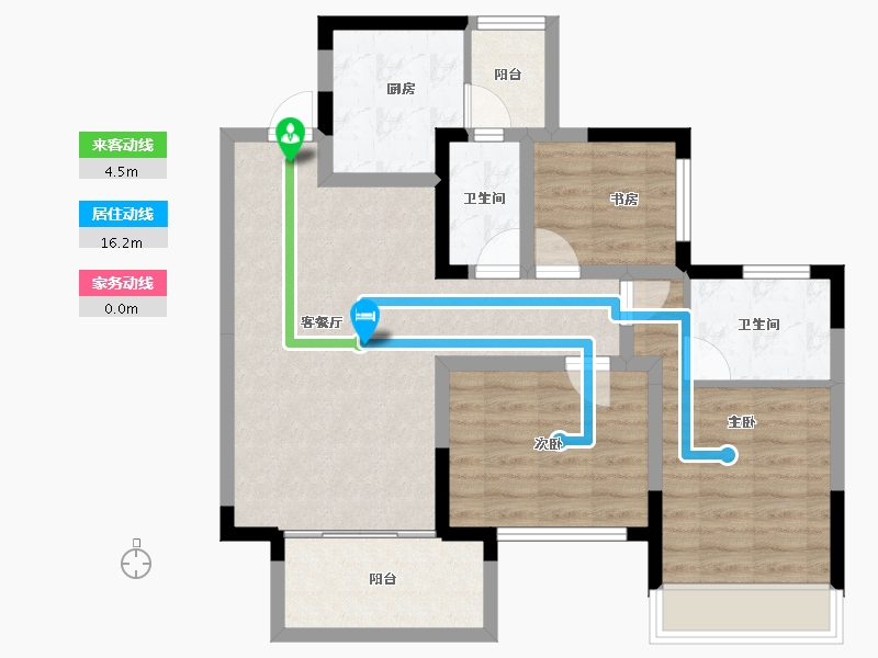 广西壮族自治区-南宁市-九樾府樾境-78.31-户型库-动静线