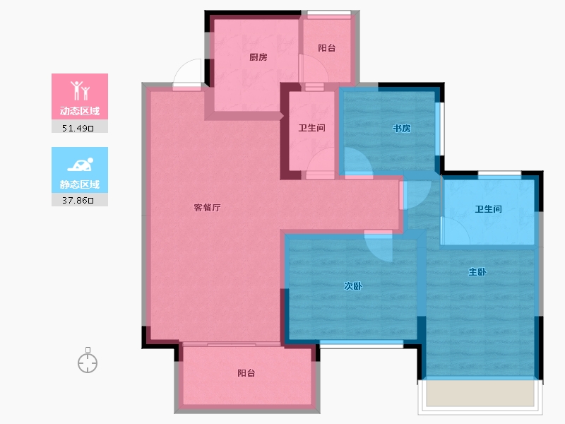 广西壮族自治区-南宁市-九樾府樾境-78.31-户型库-动静分区