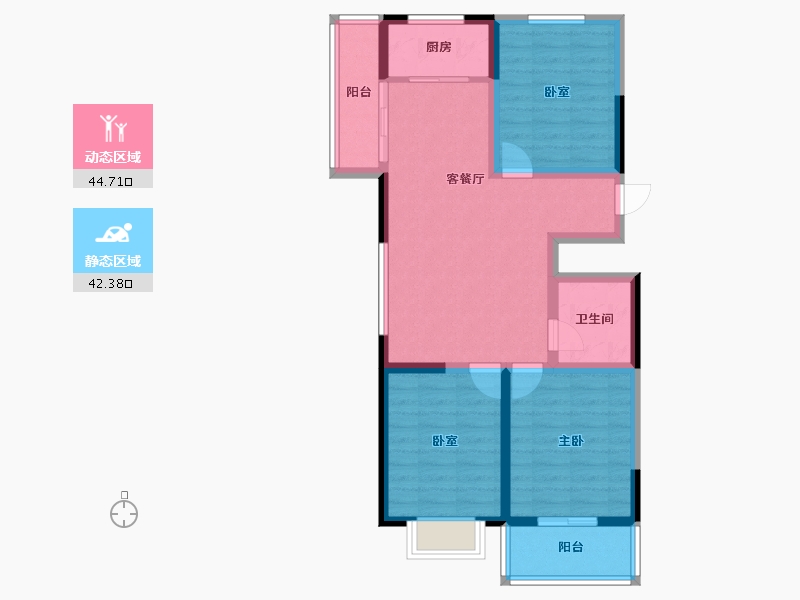 山西省-太原市-融超悦府-77.08-户型库-动静分区