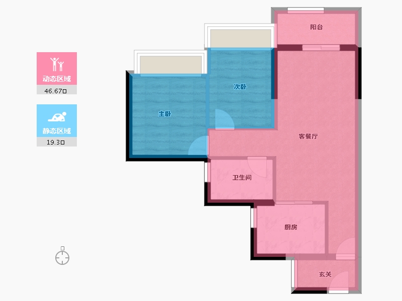 广东省-广州市-广州时代印记-58.41-户型库-动静分区