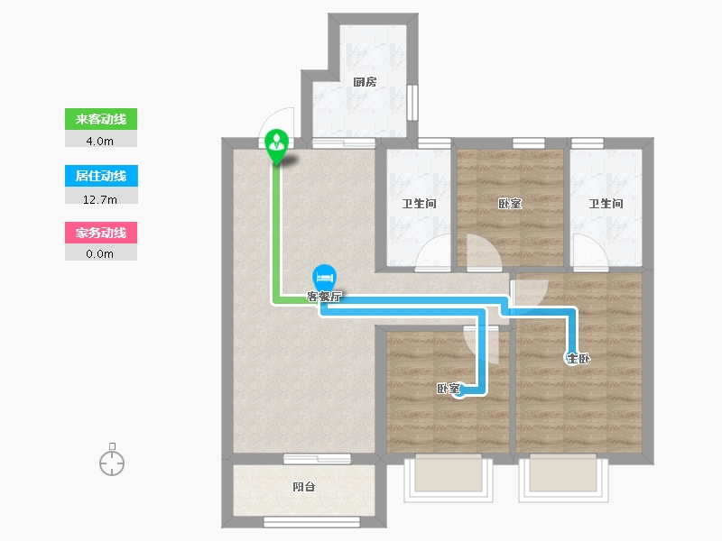 山西省-太原市-通建·融创城-67.37-户型库-动静线