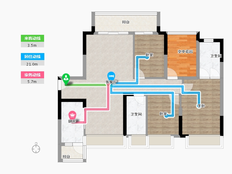 广东省-佛山市-中交白兰春晓-91.24-户型库-动静线