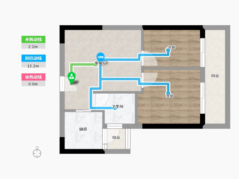 广西壮族自治区-南宁市-人和公园溪府-42.64-户型库-动静线