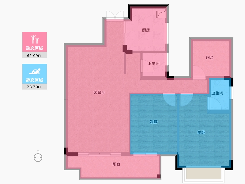 广西壮族自治区-南宁市-中鼎公园首府-78.16-户型库-动静分区