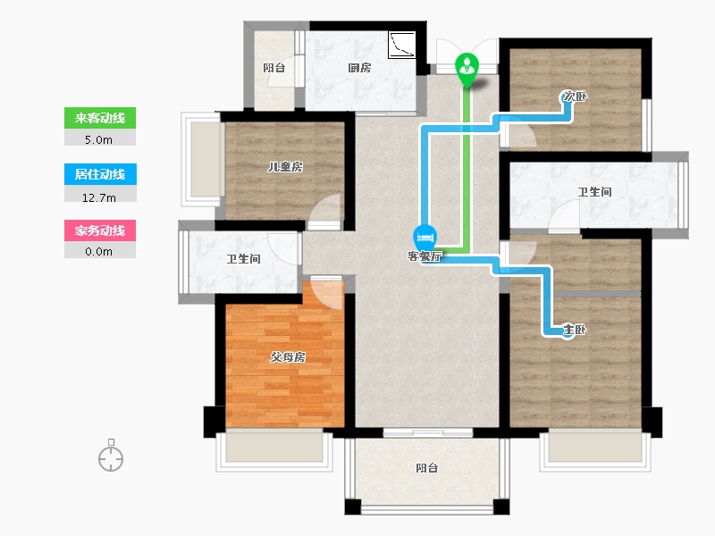 广西壮族自治区-南宁市-南宁宝能城-97.12-户型库-动静线